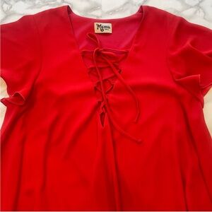 Show Me Your MuMu Kylie Lace Up Dress